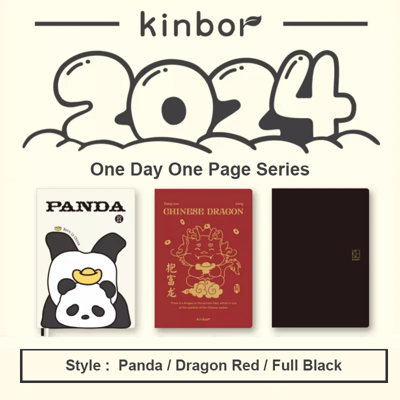 

Kinbor 2024 Notebook Planner A6/A5 Full Year Schedule Daily Timeline 다이어리 Libretas Weekly Plan Efficiency School Office