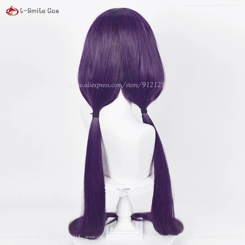 Nozomi Tojo Cosplay Perücke 100cm Lila Schwarz mit Doppelpferdeschwanz Hitzebeständig + Haarnetz 17 Nozomi Tojo Cosplay Perücke 100cm Lila Schwarz mit Doppelpferdeschwanz Hitzebeständig + Haarnetz 6