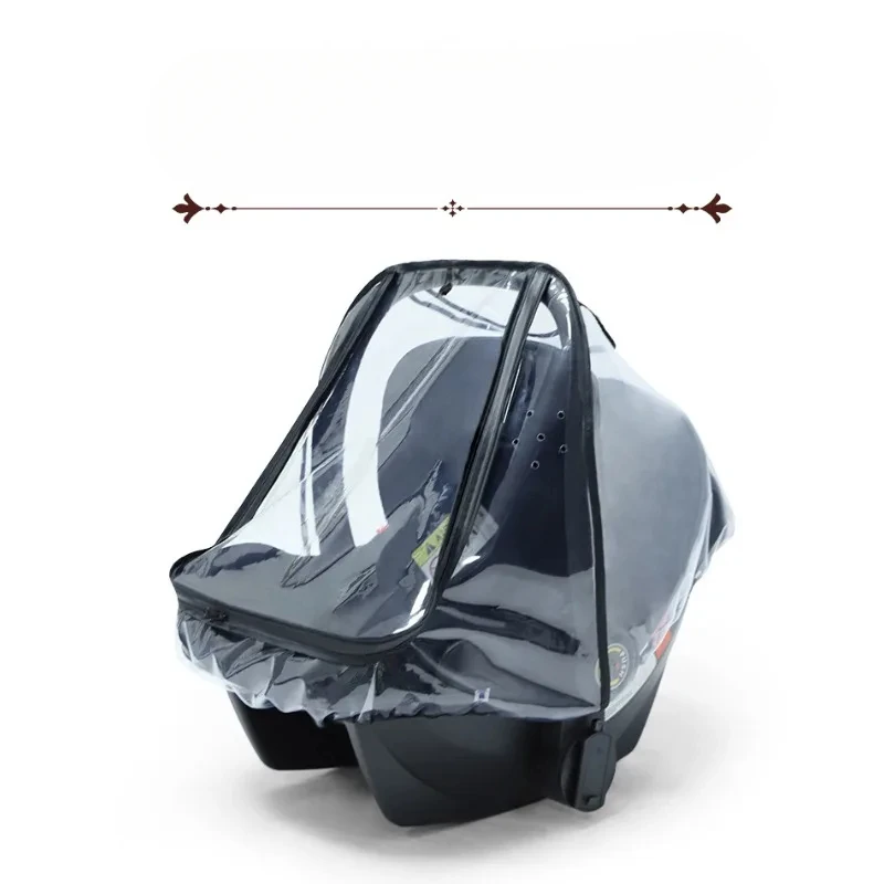 Universal Car Seat Rain Cover Windproof Waterproof Dustproof Snowproof Protective Cover Dual Zippers and Side Vents