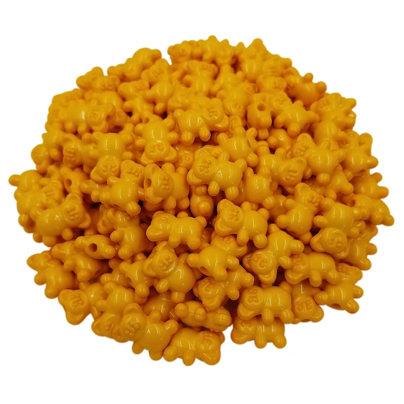 

Разноцветные акриловые подвески в виде медведя, бусины для изготовления ювелирных изделий «сделай сам», материалы для изготовления ожерелий, браслетов, брелоков, 50 шт., 14 х12 мм