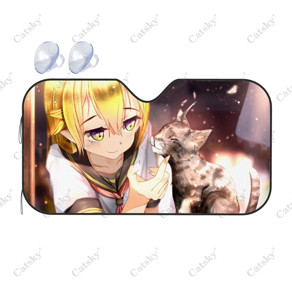 

Anime Monogatari Car Accessories Windshield Sunshade Foldable Sunvisor Protect Sunshade Visor Shield for SUV Gift for Car Lover