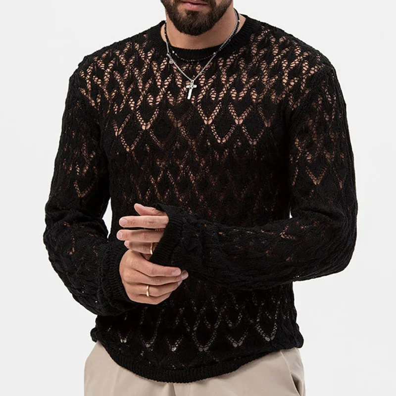 

Hollow Knit pullover Sweater