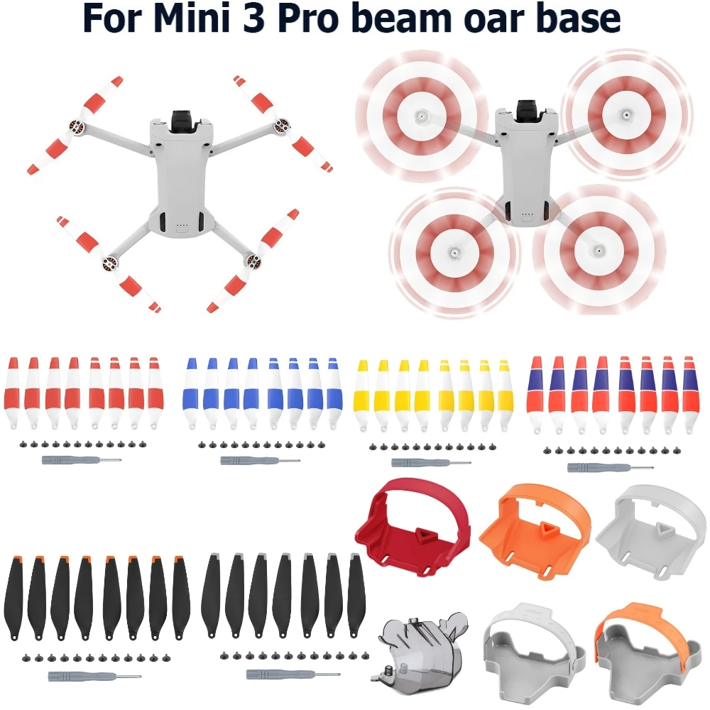 Détail des pales d'hélices de drone DJI, lot de 4, compatibles Mavic Phantom Inspire.