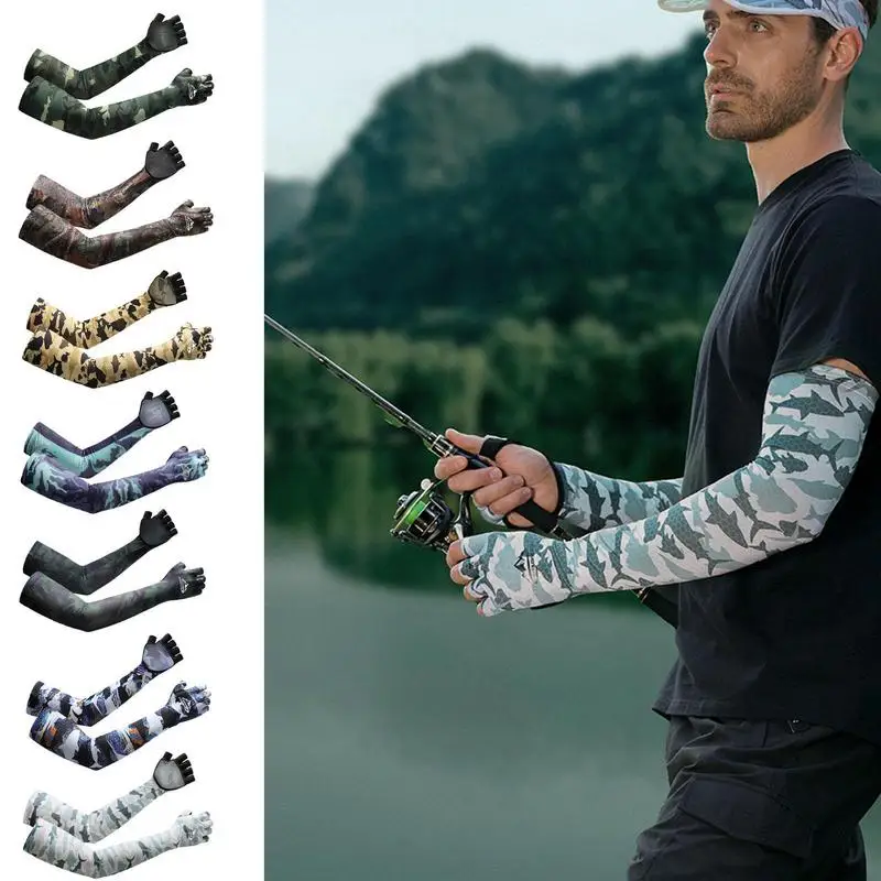 

Cooling Arm Sleeves UV Block Arm Compression Covers For Men Outdoor Sports Accessory Arm Sleeves For Baseball Running Golf