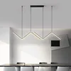 Aluminum Dining Pendant Lamp Modern Minimalist Restaurant Pendant Lamp Nordic Minimalist Line Creative Design Sense Pendant Lamp 4