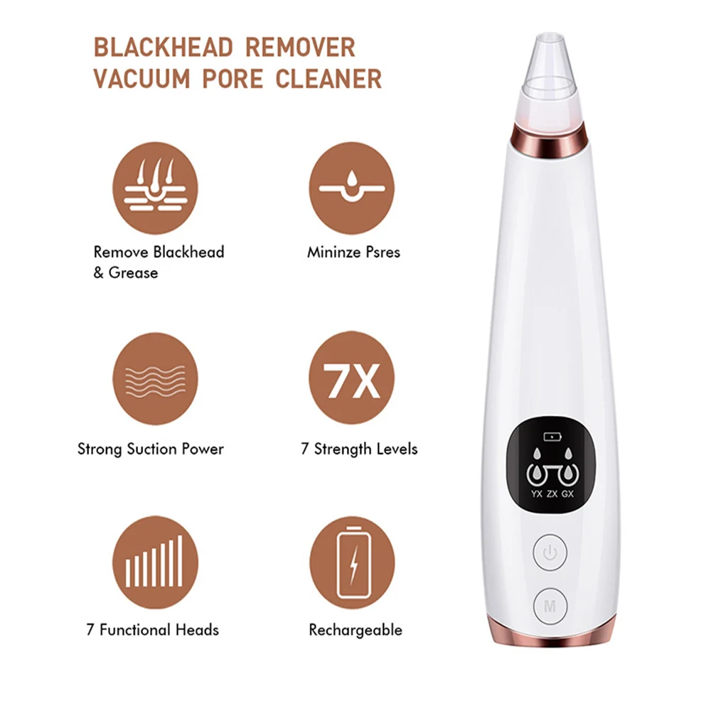 Electric Blackhead Remover Vacuum Acne Cleaner Black Spots Removal Facial Deep Cleansing Pore Cleaner Machine Skin Care Tools 5