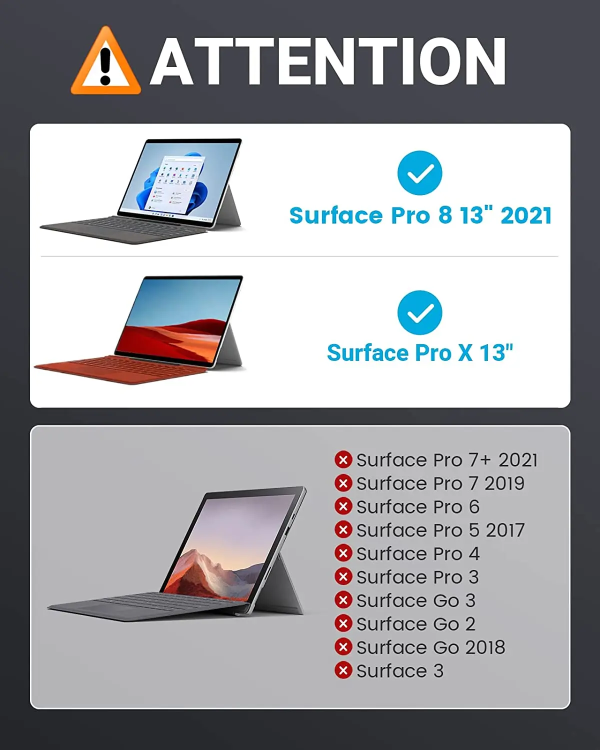 Microsoft surface proキーボードのタイプカバー、surface pro 3/4/5/6