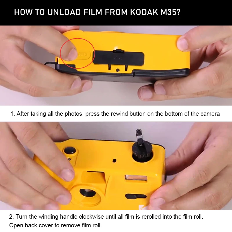Kodak 135 Film Camera Non-Disposable Film Machine With Flash Function Kodak M35/H35/H35N I60 35MM Retro Manual Film Camera