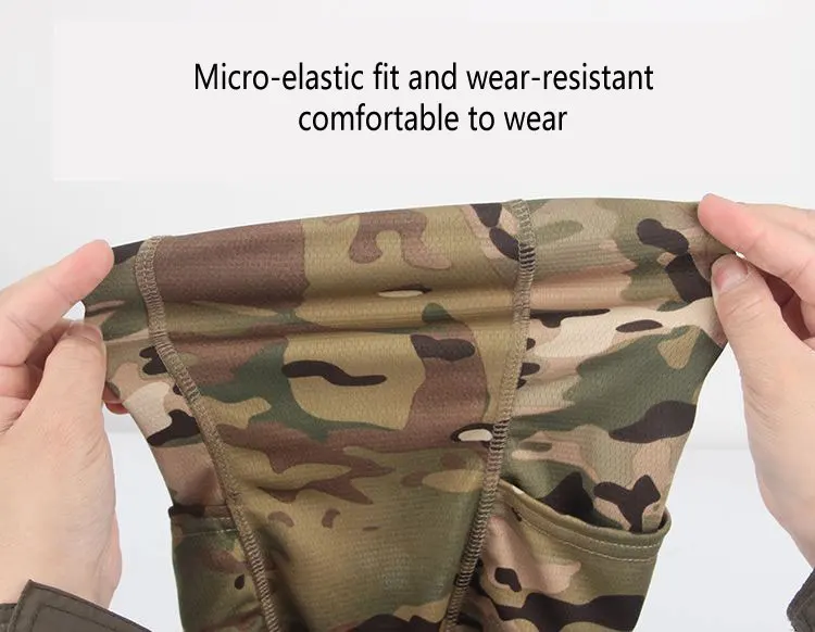 Tactical Balaclava Baseball Caps Full Face Mask Set Men Summer Snapback Sun Hat Outdoor Hunting Camouflage Balaclava 4