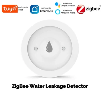 MOES Tuya ZigBee Water Leak Sensor, Smart Flood Detector Alarm, Leakage & Immersion Alert, Smart Life App, Remote Monitoring 1