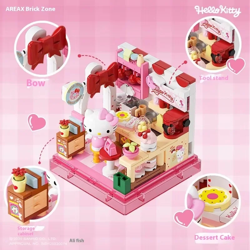 Sanrio Area-X Building Blocks Mini Shop Set with Kuromi