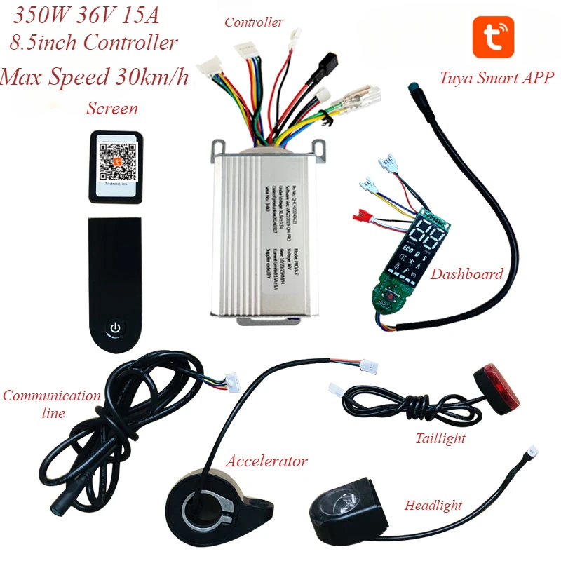 Controller + Display 36 / 48V 350W per monopattino Controller + Display 36 / 48V 350W per monopattino