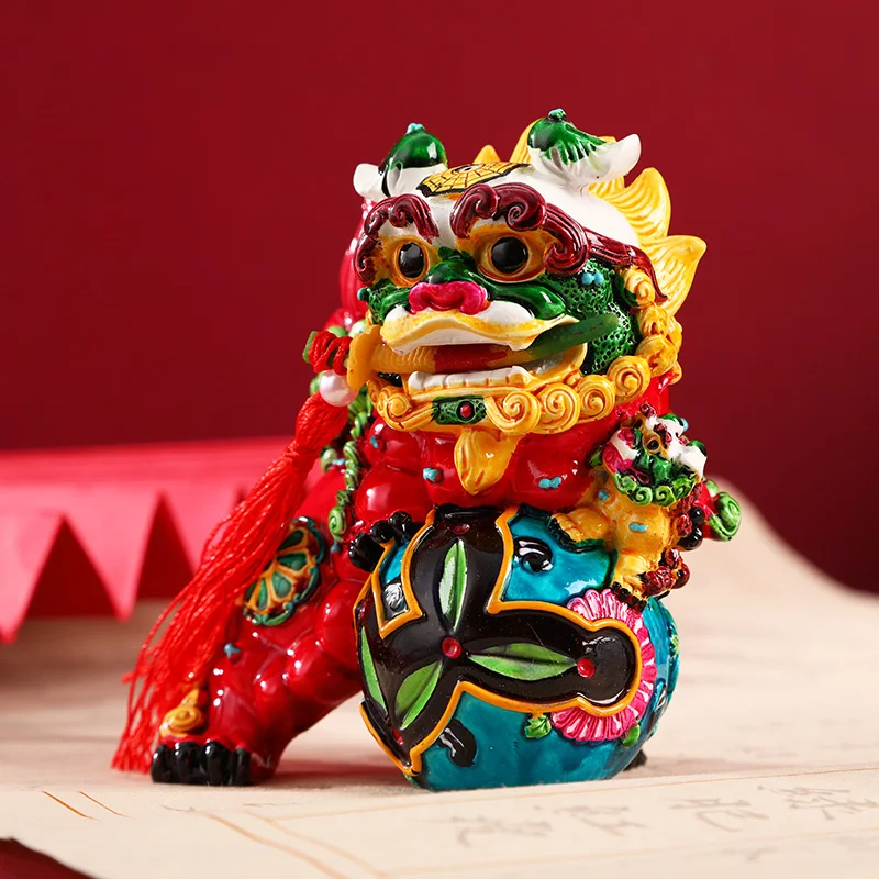 Chinese Style Characteristics Forbidden City Cultural and Creative Dragon Lion Souvenir Ornament Creative Jewelry Gift