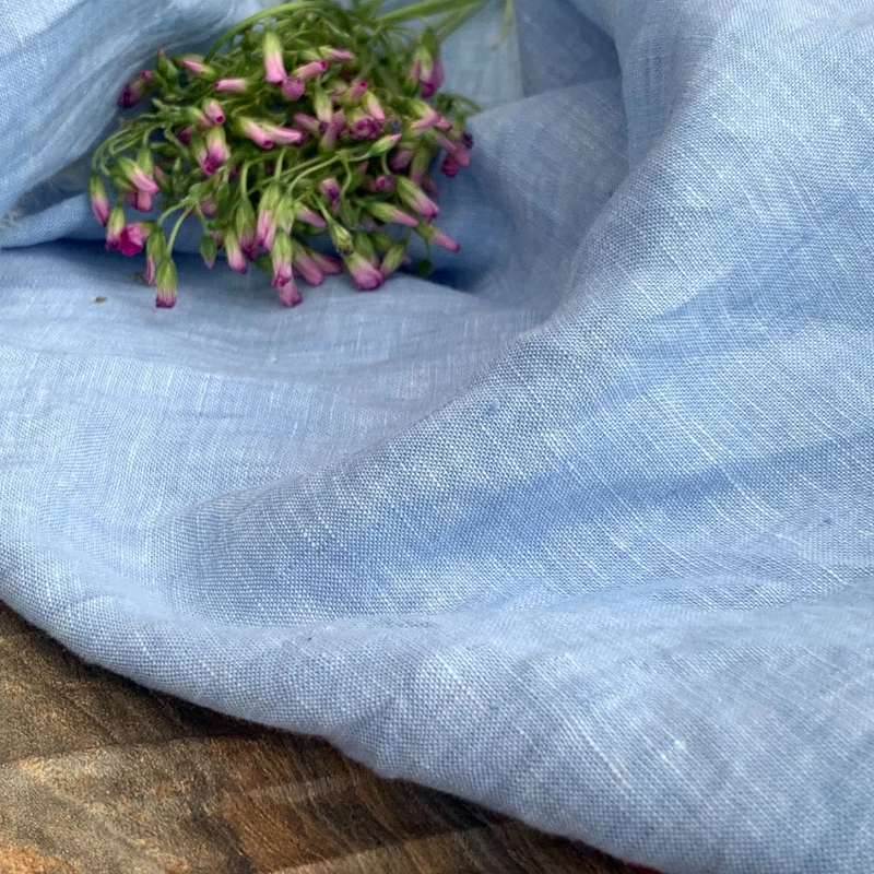 Light Blue White Yarn Dyed Pure Linen Fabric Irish Imported for Shirts Dresses Spring Summer Clothing Textile Fashion Material - AliExpress 15 Light Blue White Yarn Dyed Pure Linen Fabric Irish Imported for Shirts Dresses Spring Summer Clothing Textile Fashion Material - AliExpress 15