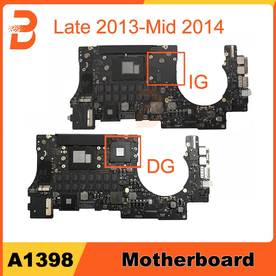 Original A1398 Motherboard 820-3787-A 820-3662-A For MacBook Pro
