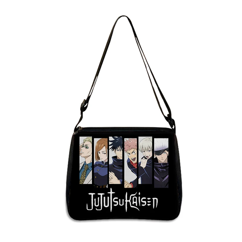 Japanese Anime Jujutsu Kaisen Shoulder Bags Gojo Satoru Ryomen Sukuna Handbag Messenger Bag Phone Holder Storage Bags Travel shoulder bag