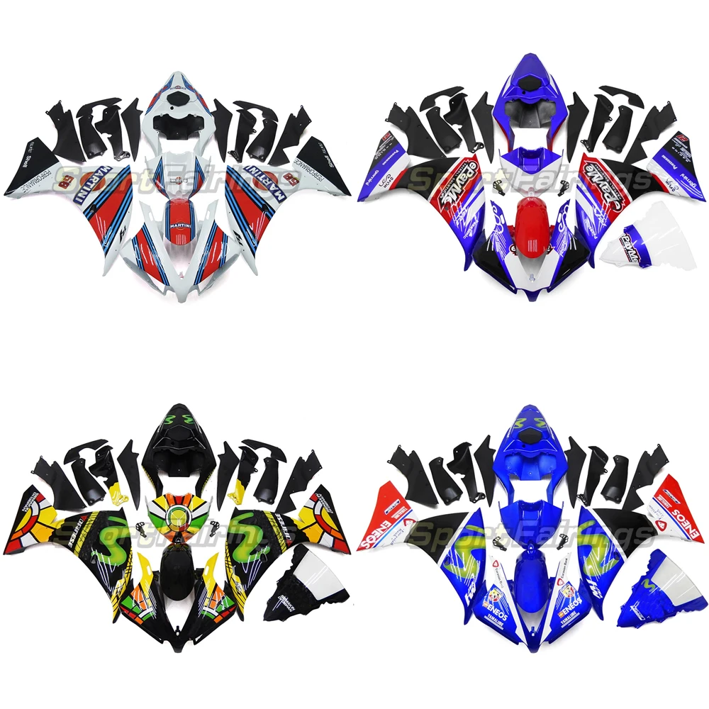 

Обтекатель для мотоцикла Yamaha YZF R1 YZFR1 YZF-R1 YZF1000 2012 2013 2014 комплект обтекателей из АБС-пластика Инжекционный корпус боди аксессуары