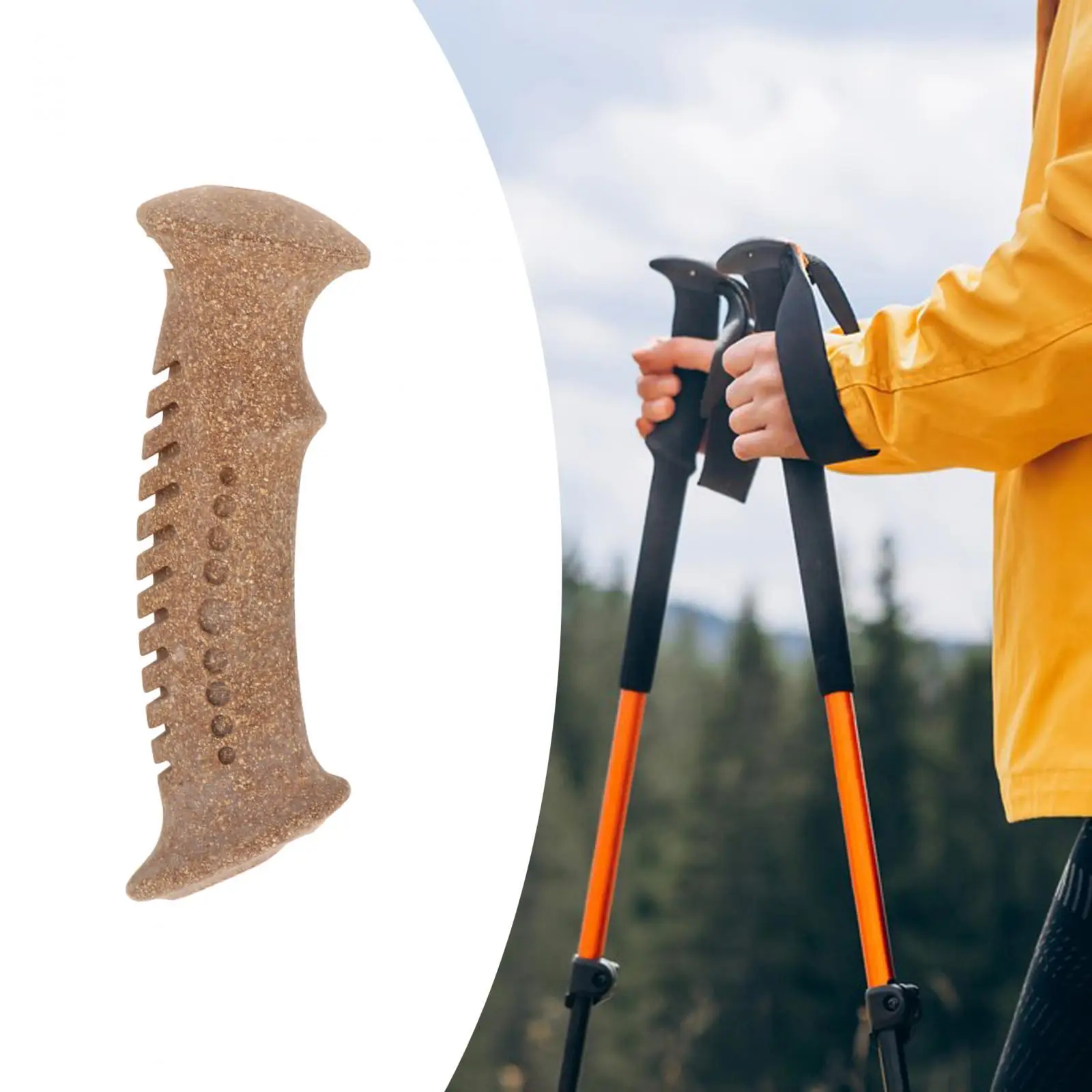 Trekking Poles Handle Repair Lightweight Walking Sticks Handle Replacement for Skiing Climbing Outdoor Sports Traveling Camping