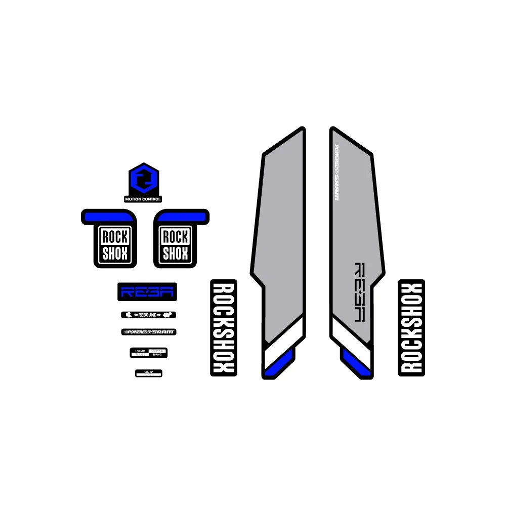 Adesivi Stella Sam Forcella Compatibile Bike Rock Shox Reba 2014 29 ''1 Cmt