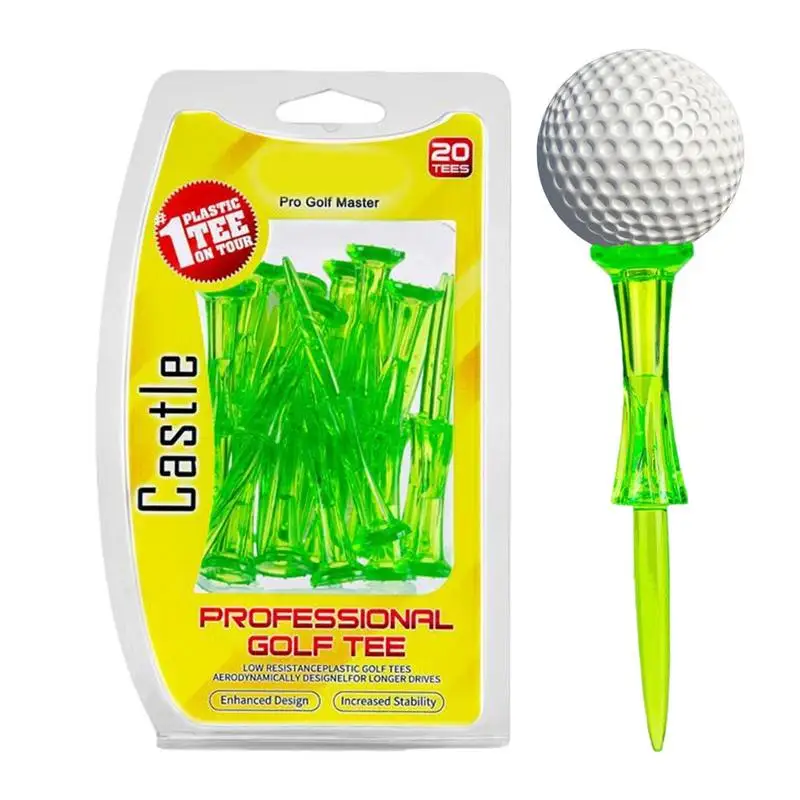 

Long Golf Tees Golf Practice Tees 8 Prongs 20pcs Golfing Tees Crown Head Design For Different Competitions Outdoor Court