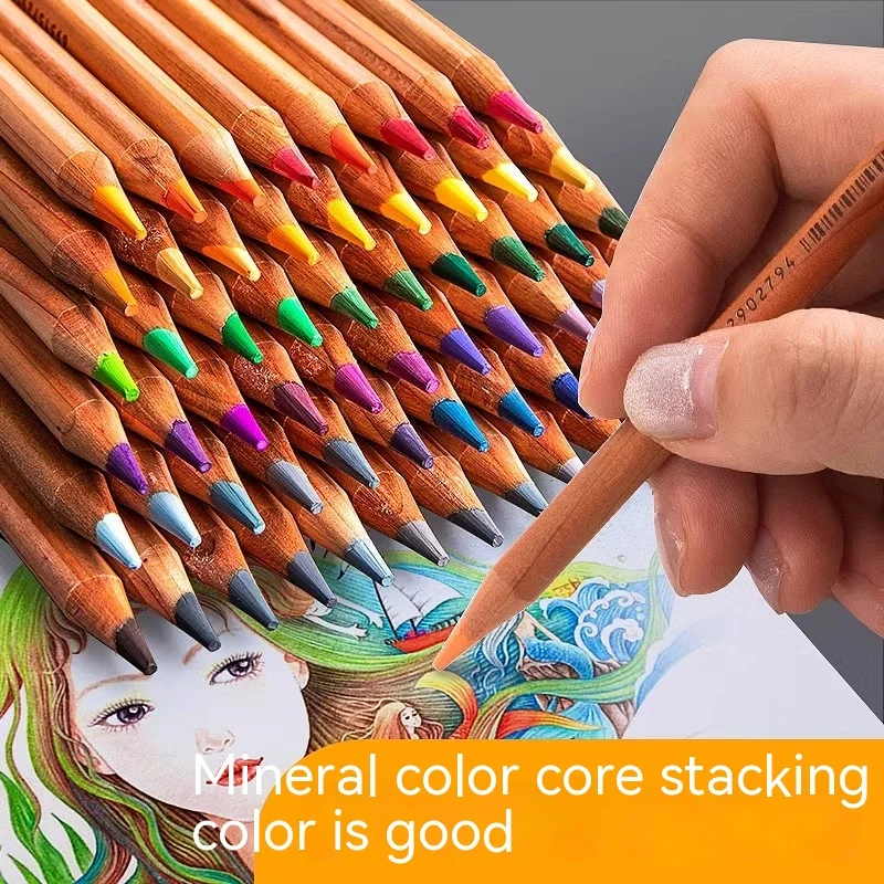 

36/48/72/100/120 Colors Pencil Set Professional Oil Wood Soft Watercolor Pencil for Drawing Sketch Painting Art School Supplies
