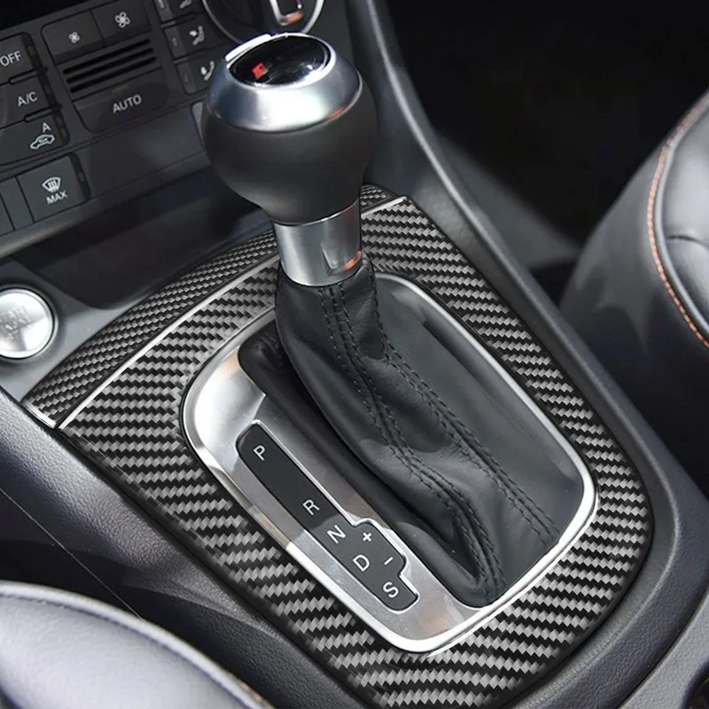

Carbon Fiber Stickers Car Gear Shift Panel Cup Holder Panel Modification Cover Trim Strips For Audi Q3 2013-2018 Car Accessories