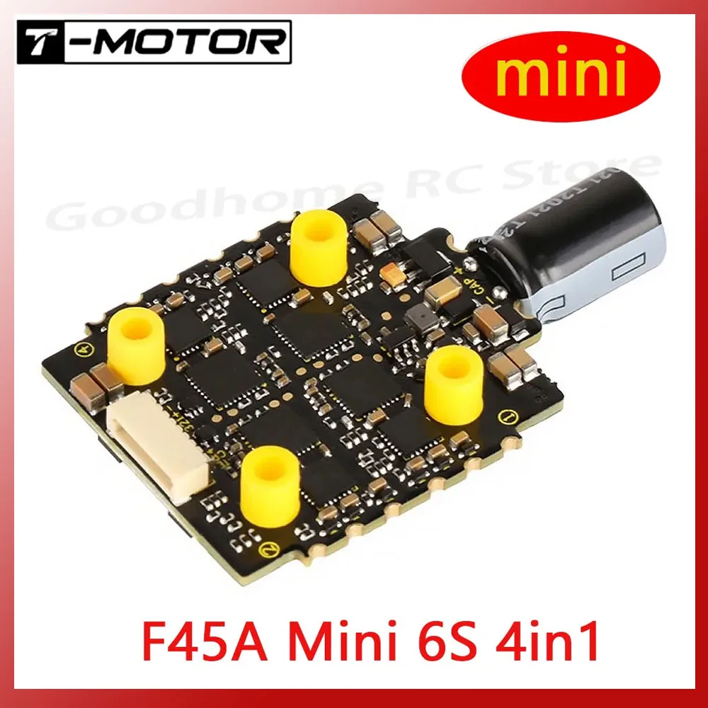 

T-MOTOR Mini F45A 45A 6S BLHeli_32 20 × 20 4in1 ESC speed control Electronic governor for racing freestyle demanding pilots
