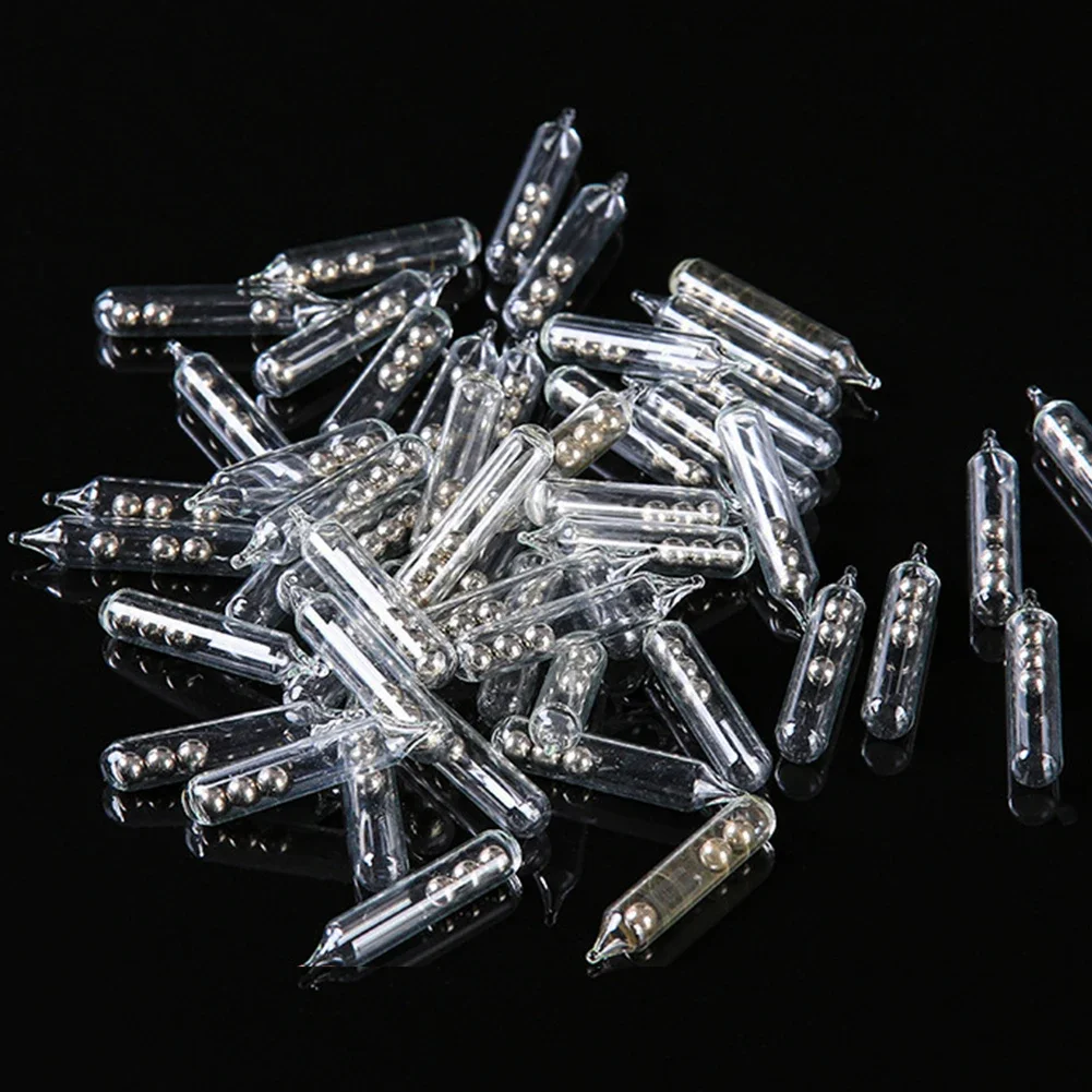 10pcs/lot 3mm 4mm 5mm Lure Jig Rattles for Soft Bait Glass Tube Rattle Shake Attract Fly Tie Tying Fishing Accessories