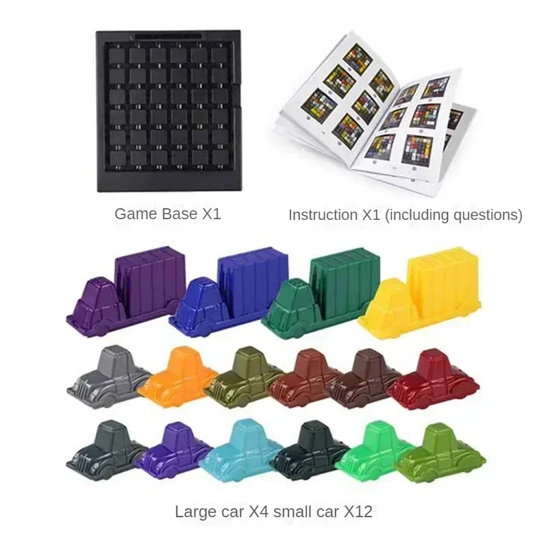 Puzzle traffic rush hour game, racing rush hour car Huarong