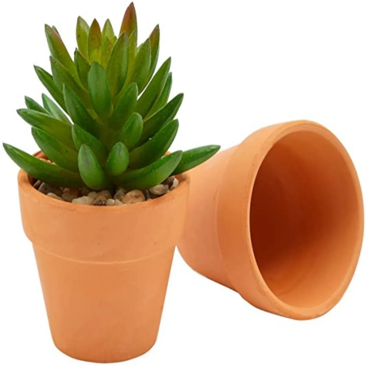 16 Pcs 1.8'' Terra Cotta Pots Pottery Planter Cactus Flower Pots Succulent Pot with Drainage Hole- Great for Plants,Crafts - 2