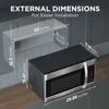 er The Range Microwave Oven with One Touch, 1000 Watts, 400 CFM and Sensor Cooking, OTR 1.9 Cu.ft 6