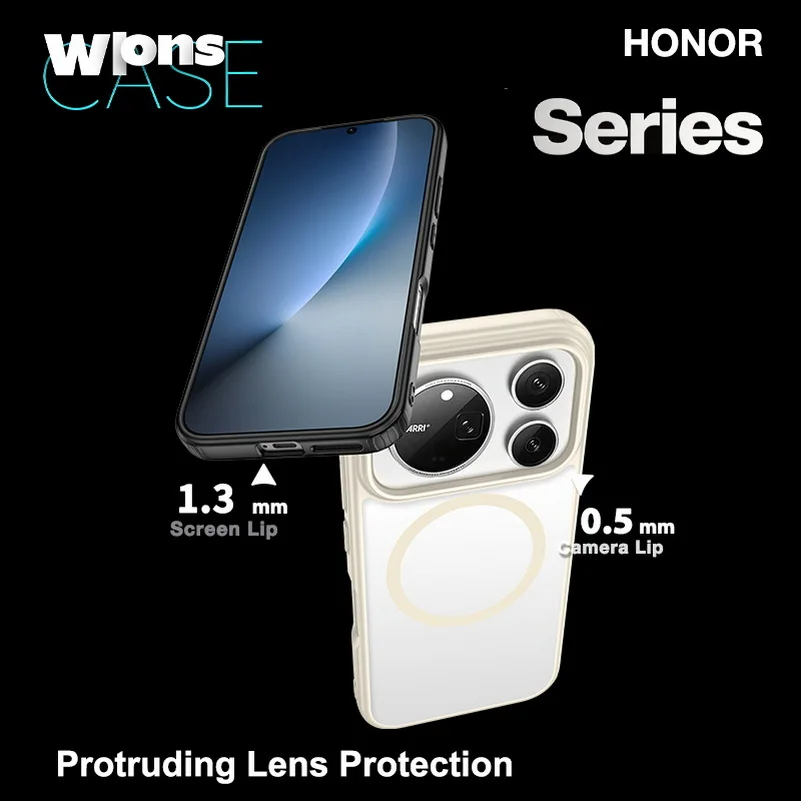 Slim Transparent Protective Phone Case with Camera Guard for Honor Magic 9 Pro Max