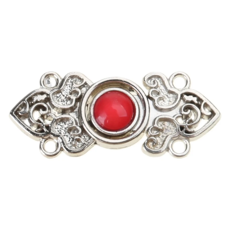 Delicate Flower Diamond Sewing Fasteners Cheongsam Buttons Delicate Suitable for Chinese Culture Enthusiasts