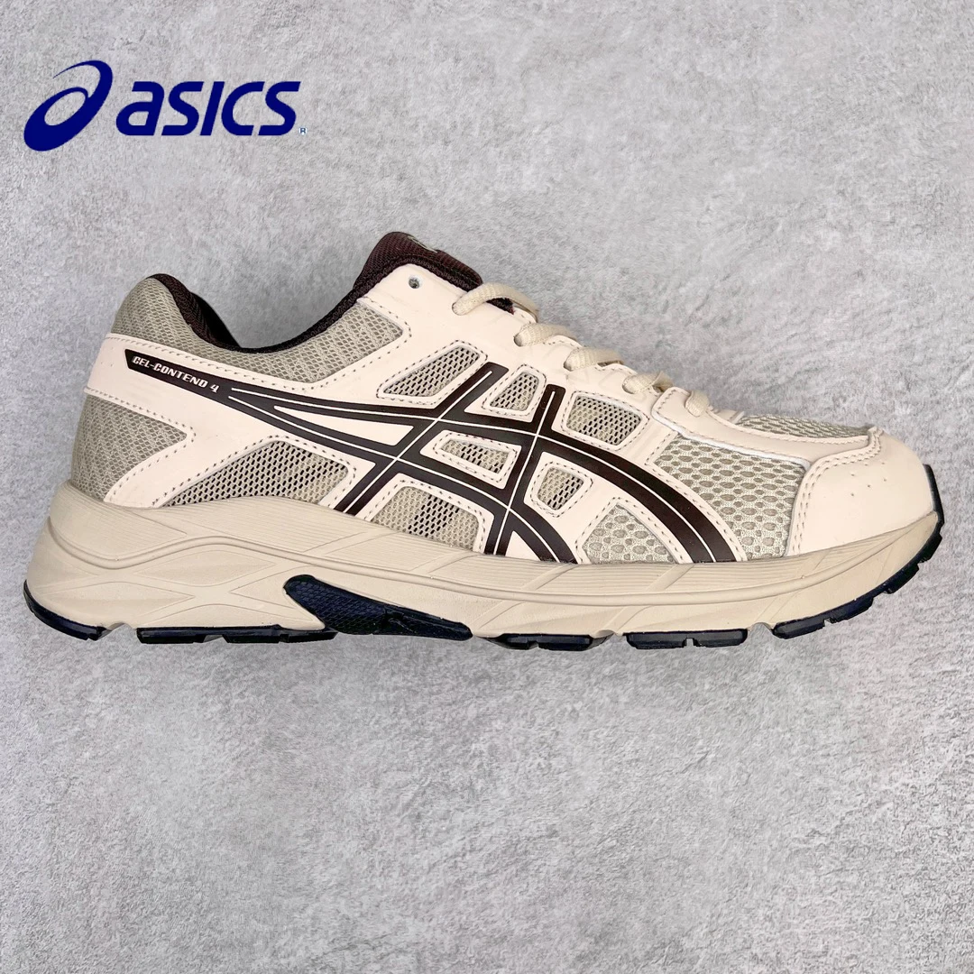 

Классические мужские кроссовки Asics Gel Contend 4 для тенниса, оригинальная Подушка Gel Contend 4, женские кроссовки, дышащие, спортивные, унисекс