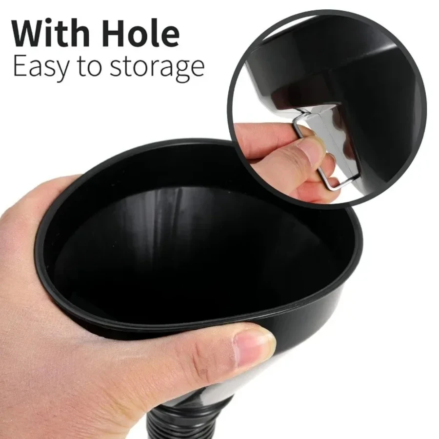 Engine Refueling Funnel with Filter for Car Motorcycle Truck Oil Gasoline Filling Strainer Extension Pipe Hose Funnels Tool