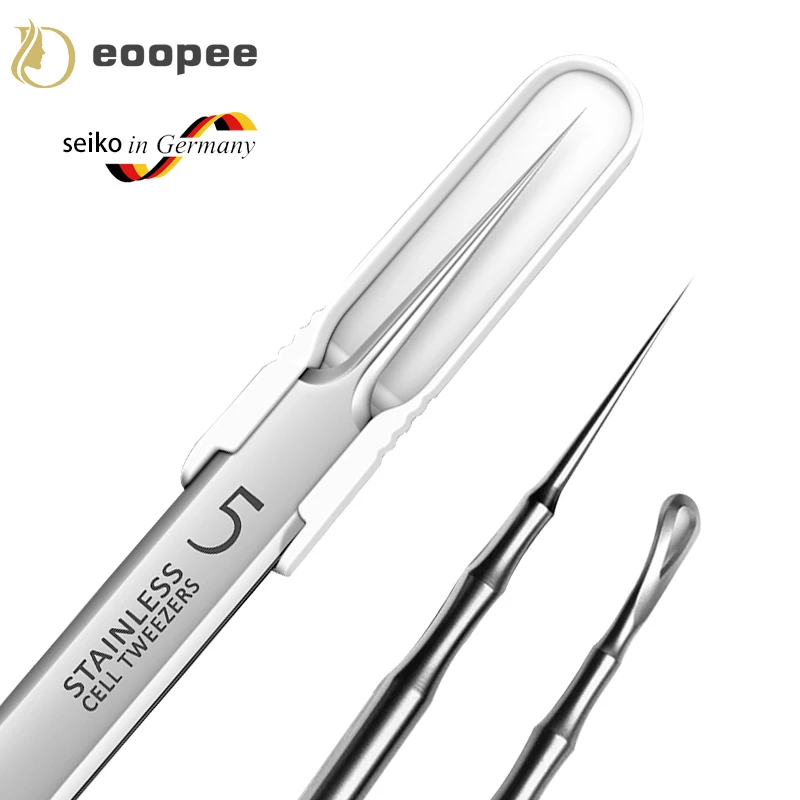 German Ultra-fine No. 5 Blackhead Remover Tweezer Beauty Salon Face Skin Care Tool Pimple Ingrown Hair Clip Black Dots Remov Acn gold hairdressing chair fashion stool barber vintage hair massage clinic office home seat tool swivel cadeira salon furniture