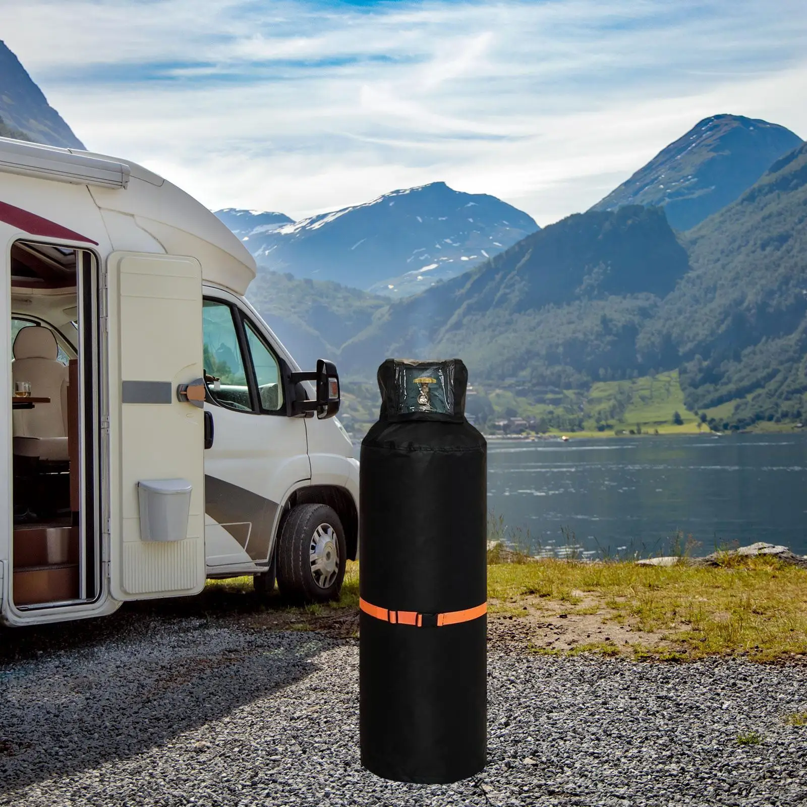 Outdoor Propane Tank Cover with Adjustable Buckle for Hiking Garden Outside