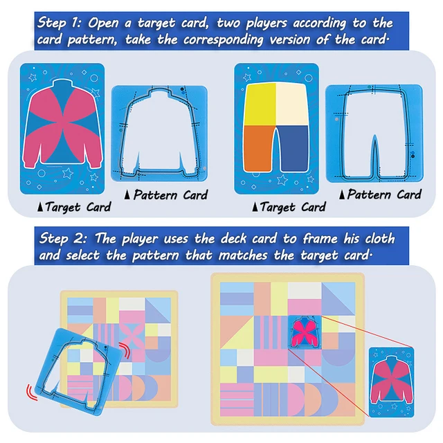 Tailor Master Battle Game Children Toys Funny Table Game Color Shape Matching Logical Montessori Thinking Interactive Board Game 3