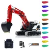 LESU LR945 Metal 1/14 Hydraulic RC Excavator AOUE 945 Painted Assembled 3 Arms Light System Servo Motor RC Diggers Toys Model 1