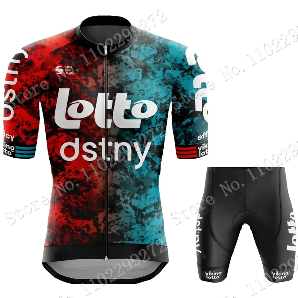 Maillot Cycliste Vermarc Lotto DSTNY Team 2023 – Taille M – Homme – Multicolore