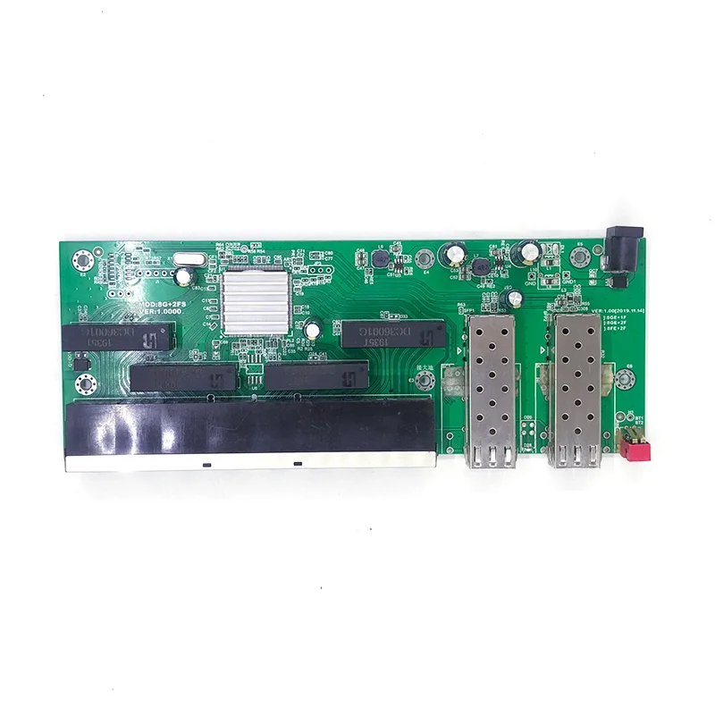 Módulo Gerenciado do Interruptor do Módulo do Interruptor dos Ethernet do Ponto de Entrada de Portas 10 100 1000mbps com Interruptor de Gigabit dos Entalhes de 1000m And2.5g Sfp - Imagem 3