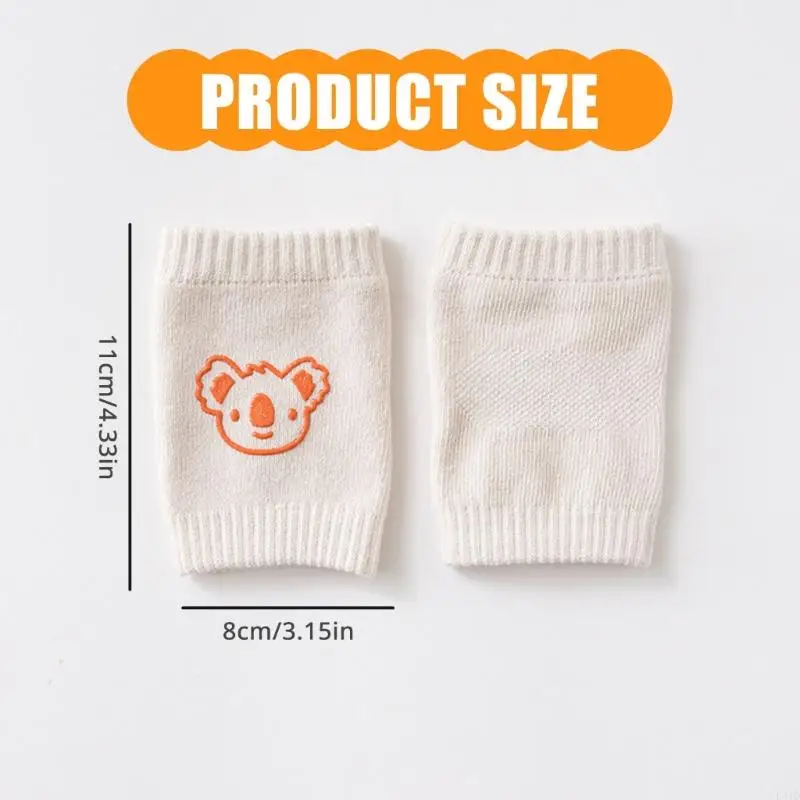 L41D Infant Nonslip Knee Protectors Leg Warmer Safety Protector for Baby Aged 6 to 24Months Ensures Crawling Safety