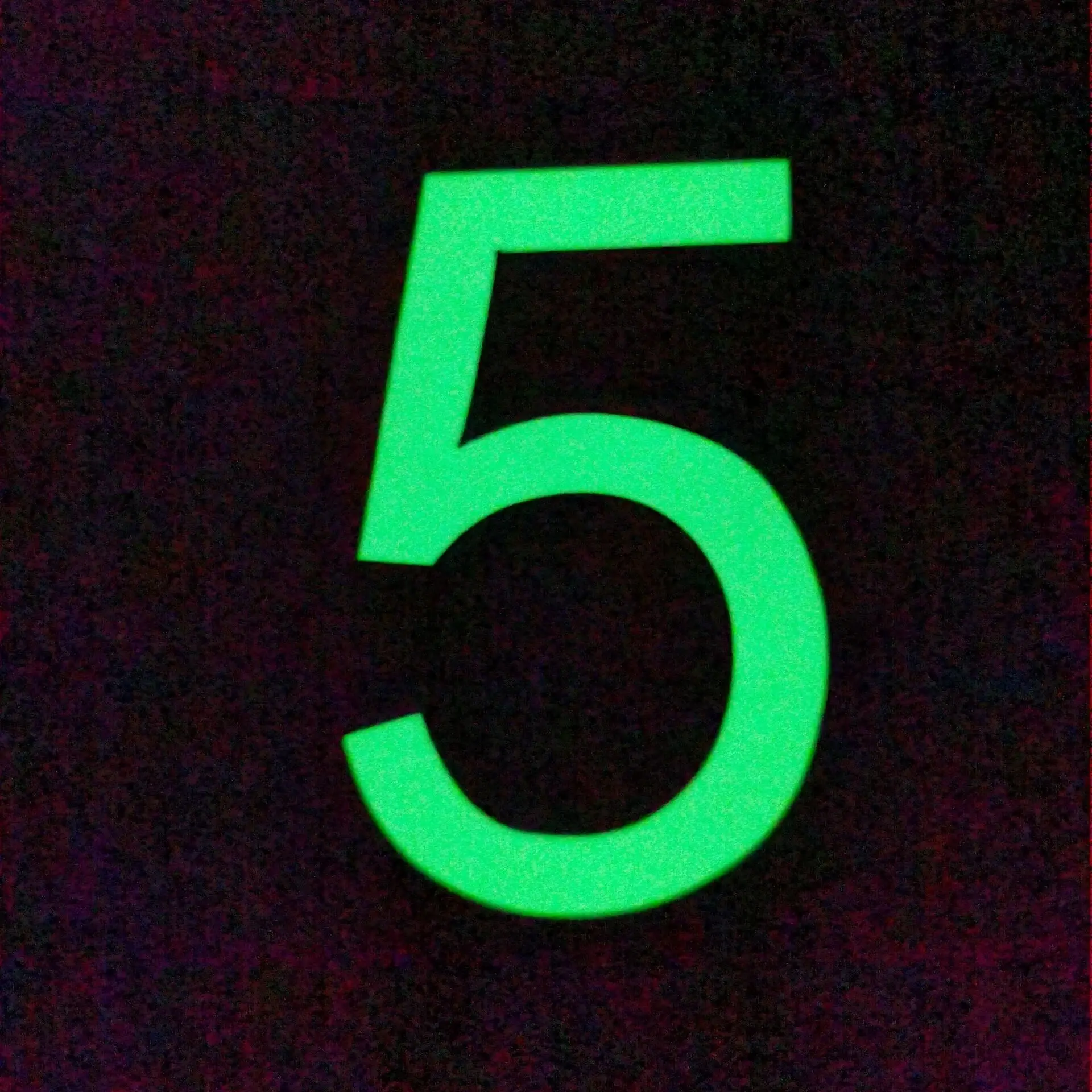 Glow-in-the-dark Door Number 3D Decoration