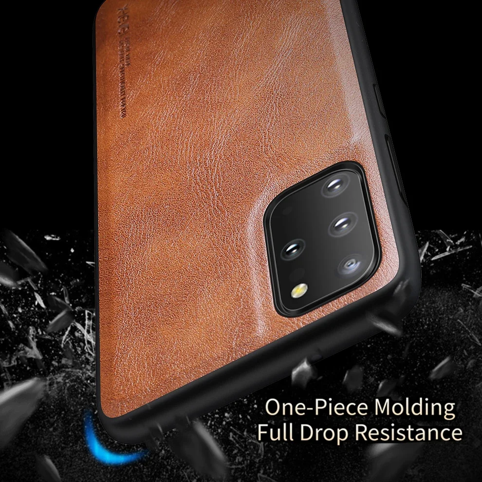 For Samsung Galaxy S20 Plus Case X-Level Retro Leather Soft