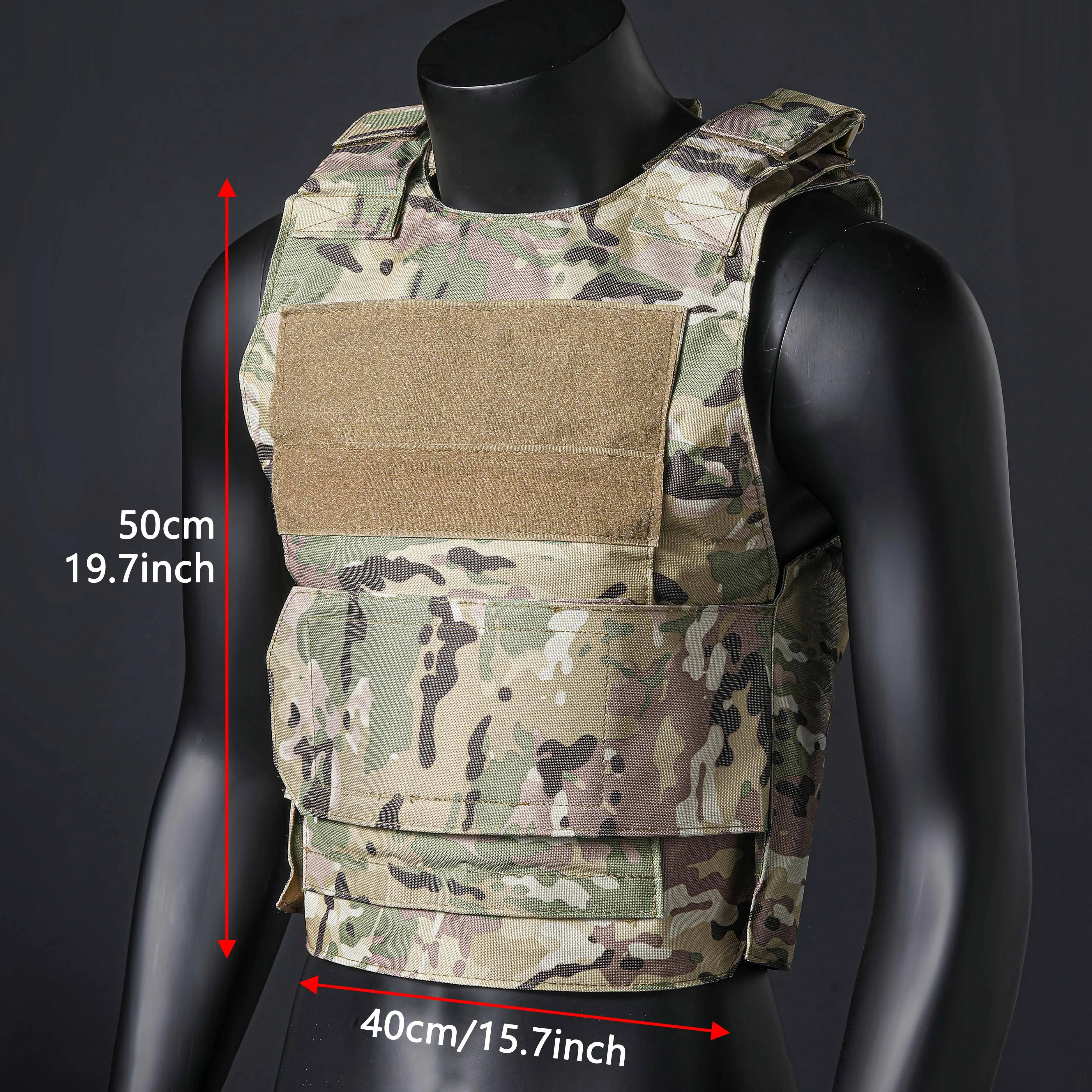 Black Outdoor Training Vest for Wilderness Adventure and Hunting