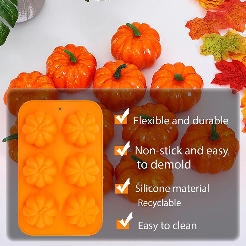 Moules En Silicone Citrouille Et Feuille D'érable – Pour Décorations De Gâteaux Halloween/Thanksgiving