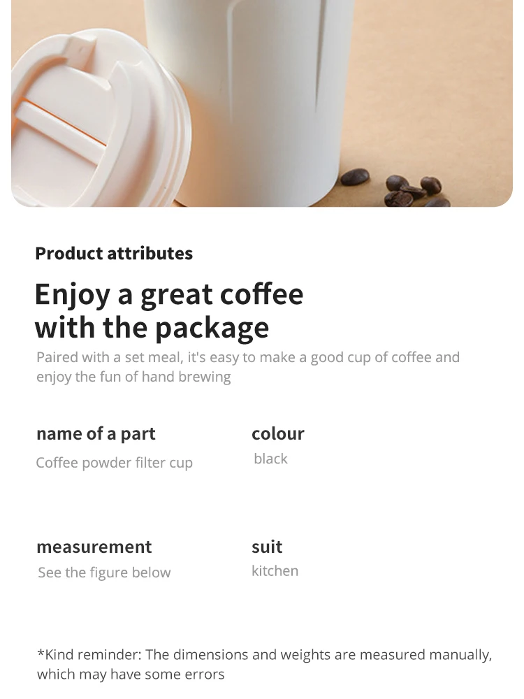 Zusammen klappbarer Kaffeefilter tragbare Edelstahl Tropf Kaffee Tee halter Trichter korb wieder verwendbare Teekanne Halter Kaffee tropfer – Detail 3
