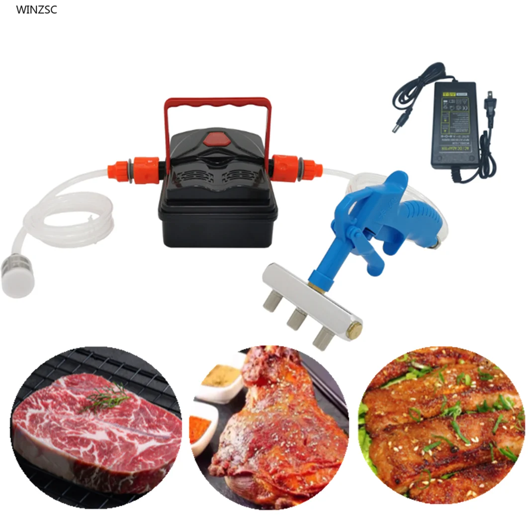 100W Electric Lamb Leg Saline Syringe Pump Brine Automatic Injector Marinade Meat Meat Processor 4L/MIN