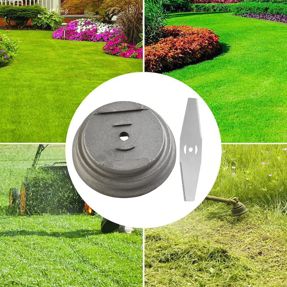 High Quality For Lawn Mower Blade Grass Cover Lawn Mower Accessories Stainless Steel Grass Cover Guard Blade Base high quality blade base plastic cover grass trimmer part power tool for electric cordless replacement strimmer