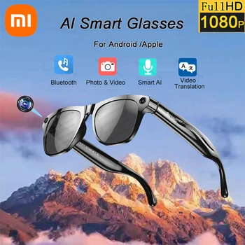 Xiaomi 4K HD AI Occhiali Intelligenti Cat GPT 100MP Fotocamera Bluetooth Chiamata 260Mah Batteria Assistente Vocale di Controllo Uomini Donne Occhiali Intelligenti